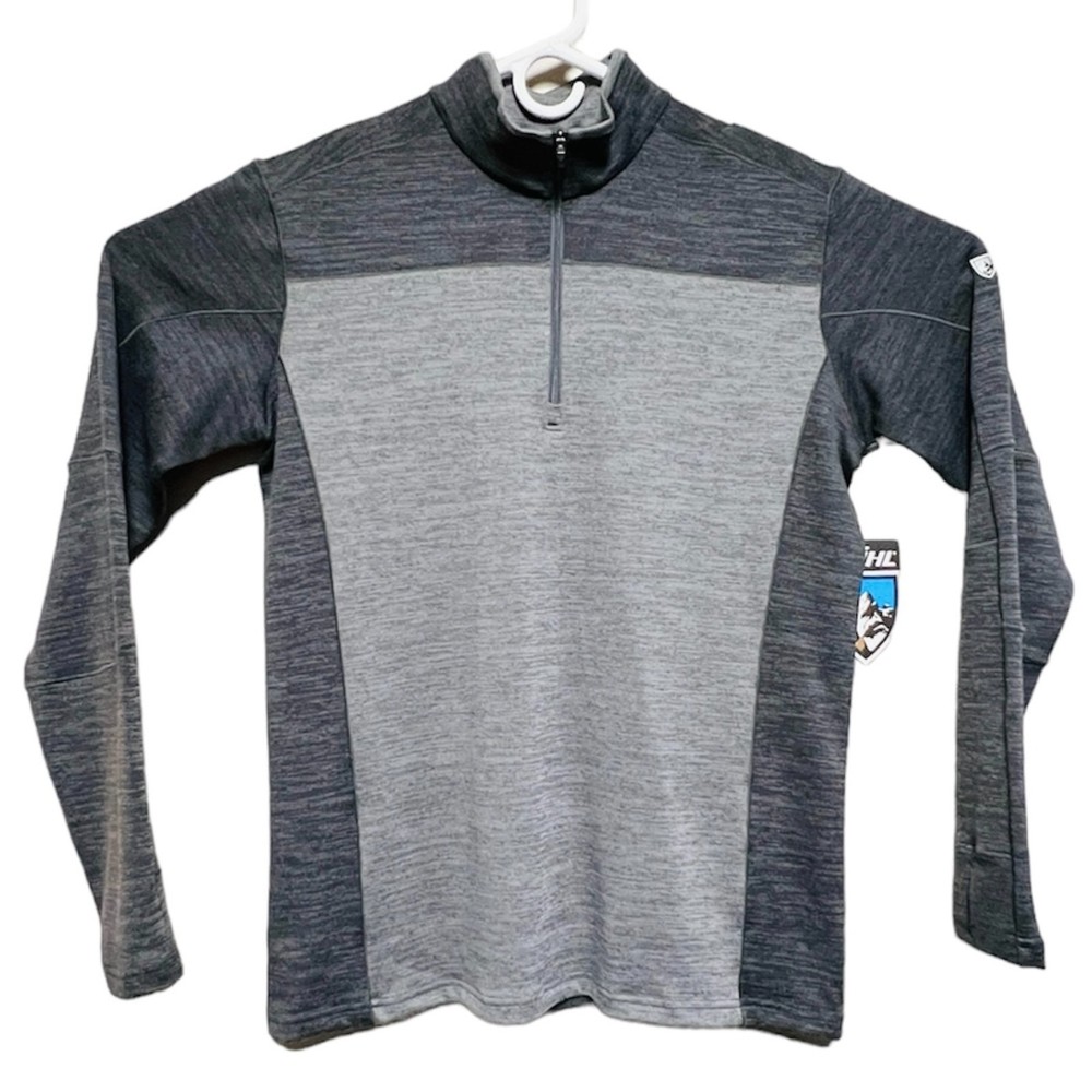 Kuhl Ryzer Long Sleeve Pullover Shirt Sweater Gray Size Medium NWT